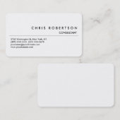 Ronde Corner Black White Visitekaartje (Voorkant / Achterkant)