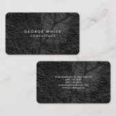 Ronde Corner Gray Black Pattern Professional Visitekaartje (Voorkant / Achterkant)