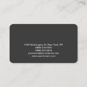 Ronde Corner Makeup Artist Grey Visitekaartje (Achterkant)