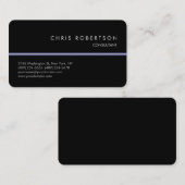 Ronde Corner Pattern Black Trendy Visitekaartje (Voorkant / Achterkant)
