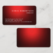 Ronde Corner Red Trendy Visitekaartje (Voorkant / Achterkant)