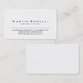 Ronde Corner White Consultant Visitekaartje (Voorkant / Achterkant)