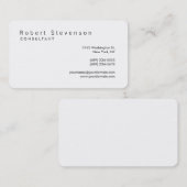 Ronde Corner White Consultant Visitekaartje (Voorkant / Achterkant)
