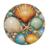 Ronde Costal Delight glazen snijplank (Voorkant)