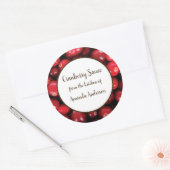 Ronde Cranberry Saus Etiket (Envelop)