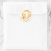 Ronde crème roos bruiloft uitnodigen envelop verze sticker (Tas)