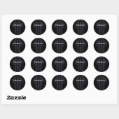 ronde cross sticker (Vel)