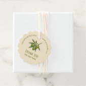 Ronde Custom Business Bedankt Label met olijven (In situ)