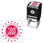 Ronde Custom Business Logo Zelfinkkend Stempel (In situ)