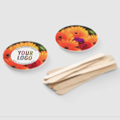 Ronde Custom Hand Held Fan met Uw Logo & Foto Handwaaier (Niet-gemonteerd)