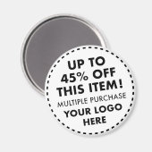 Ronde Custom Magnet 45% OFF Bulk Kopen Korting (Voorkant / Achterkant)