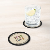 Ronde Custom Pulpboard Papier Onderzetters Bedrijf (Insitu)