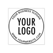 Ronde Custom Rubber Stamp met Uw Bedrijf Logo Rubberstempel (Afrduk)
