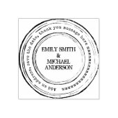 Ronde Custom Stempel  Verdrietige Stijl (Afrduk)