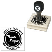 Ronde Custom Uw Bedrijf Zakelijke Logo Rubberstempel (Gestempeld)