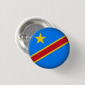 Ronde Democratische Republiek Congo Ronde Button 3,2 Cm (Voorkant /achterkant)
