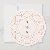 Ronde diamant edelsteen geometrische stijlvolle br kaart (Voorkant)