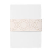 Ronde Diamant Gem Geometrische Monogram Chique Bru Uitnodigingen Wikkel (Achterkant Voorbeeld)