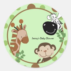 Ronde dierenartsen - Oerwouden avontuurdieren Sticker