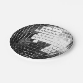 Ronde Disco Ball Stickers Papieren Bordje