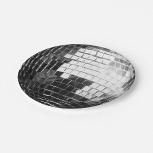 Ronde Disco Ball Stickers Papieren Bordje