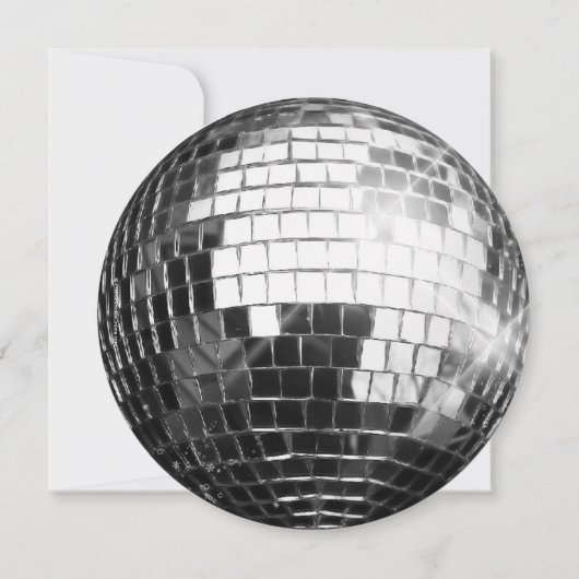 Ronde Discobal 70e verjaardagsfeest Kaart (Achterkant)