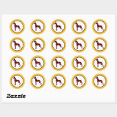 Ronde Doggen Stickers (Vel)
