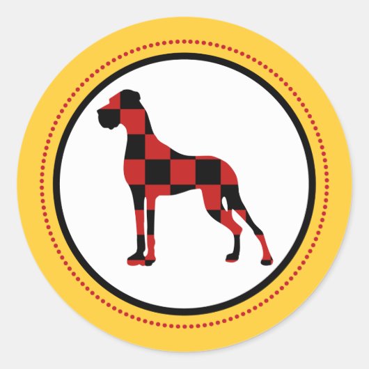 Ronde Doggen Stickers (Voorkant)