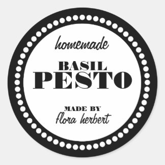 Ronde Dot Lijst Jar Label Sjabloon