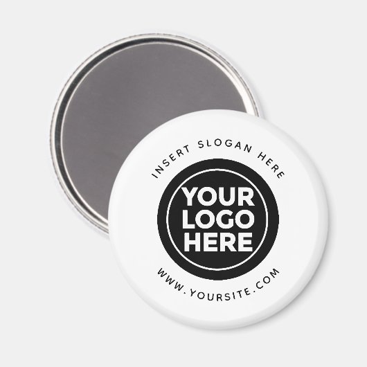 Ronde Douane Uw Logo van het Bedrijf Magneet (Voorkant / Achterkant)