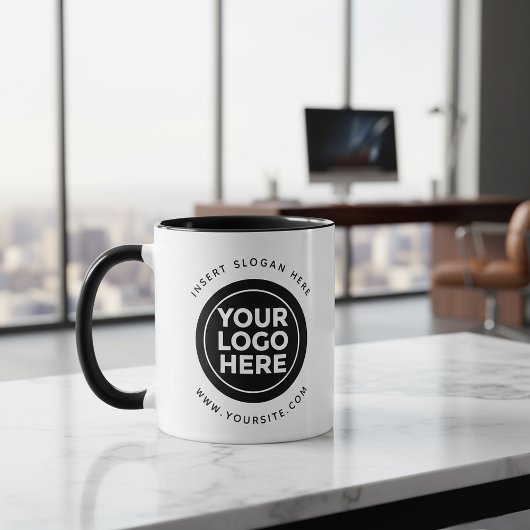 Ronde Douane Uw Logo van het Bedrijf Mok