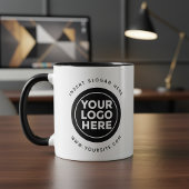 Ronde Douane Uw Logo van het Bedrijf Mok