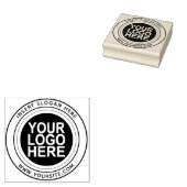 Ronde Douane Uw Logo van het Bedrijf Rubberstempel (Gestempeld)