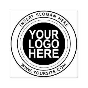 Ronde Douane Uw Logo van het Bedrijf Rubberstempel