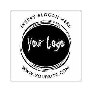 Ronde Douane Uw Logo van het Bedrijf Rubberstempel