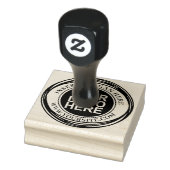 Ronde Douane Uw Logo van het Bedrijf Rubberstempel (Stempel)
