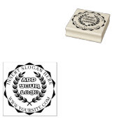 Ronde Douane Uw Logo van het Bedrijf Rubberstempel (Gestempeld)