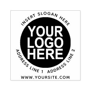 Ronde Douane Uw Logo van het Bedrijf Rubberstempel