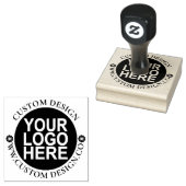 Ronde Douane Uw Logo van het Bedrijf Rubberstempel (Gestempeld)
