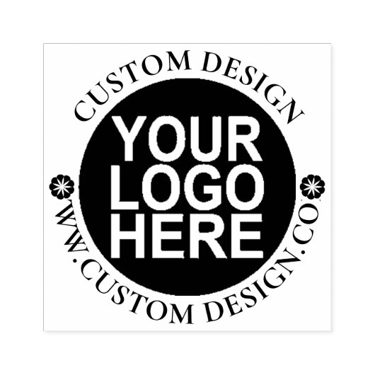 Ronde Douane Uw Logo van het Bedrijf Rubberstempel (Afrduk)
