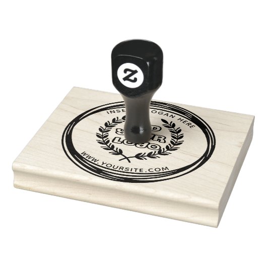 Ronde Douane Uw Logo van het Bedrijf Rubberstempel (Stempel)
