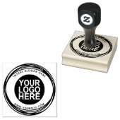 Ronde Douane Uw Logo van het Bedrijf Rubberstempel (Gestempeld)