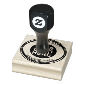 Ronde Douane Uw Logo van het Bedrijf Rubberstempel (Stempel)
