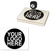 Ronde Douane Uw Logo van het Bedrijf Rubberstempel (Gestempeld)