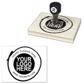 Ronde Douane Uw Logo van het Bedrijf Rubberstempel (Gestempeld)