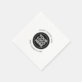 Ronde Douane Uw Logo van het Bedrijf Servet (Hoek)