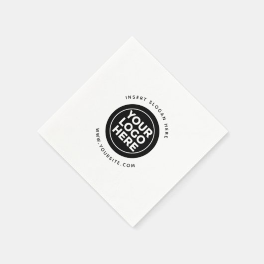 Ronde Douane Uw Logo van het Bedrijf Servet (Hoek)