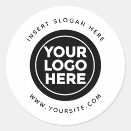 Ronde Douane Uw Logo van het Bedrijf Sticker