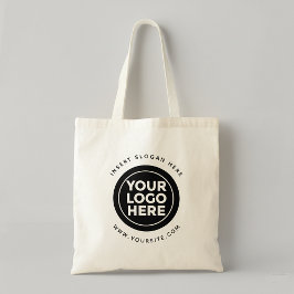 Ronde Douane Uw Logo van het Bedrijf Tote Bag