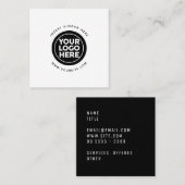 Ronde Douane Uw Logo van het Bedrijf Vierkante Visitekaartje (Voorkant / Achterkant)